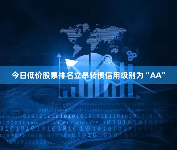 今日低价股票排名立昂转债信用级别为“AA”